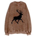 Deer with majestic antlers - Vintage Sweatshirt