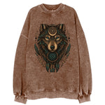 Storm Wolf Thunder  - Vintage Sweatshirt