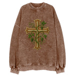 Vine Cross  - Vintage Sweatshirt