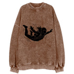 Skydiver free-fall position - Vintage Sweatshirt