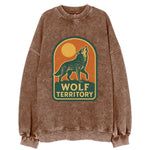 Wolf Territory Marking  - Vintage Sweatshirt