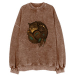 Sleeping Wolf Peace  - Vintage Sweatshirt
