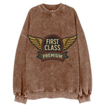 First Class Emblem  - Vintage Sweatshirt