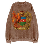 Azerbaijan Fire Phoenix Emblem - Vintage Sweatshirt