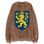 Sweden Three Crowns Emblem  - Vintage Sweatshirt