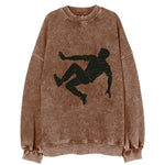 Parkour athlete wall run - Vintage Sweatshirt