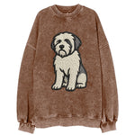 Polish Lowland Sheepdog - White and gray - Vintage Sweatshirt