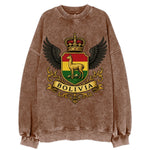 Bolivia Llama Emblem  - Vintage Sweatshirt