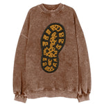 Hiking Boot Print  - Vintage Sweatshirt