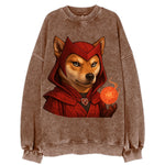 Shiba Inu Scarlet Witch  - Vintage Sweatshirt
