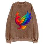 Liberation Bird - Phoenix with each feat - Vintage Sweatshirt