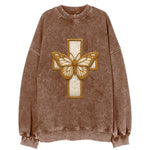 Resurrection Cross  - Vintage Sweatshirt