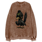 Vegas Roadrunner wearing Raiders beanie with neon patch and wayfarer sunglasses - Vintage Sweatshirt