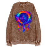 Dream Catcher Universe - Cosmic dreamcat - Vintage Sweatshirt