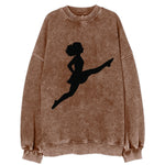Irish step dancer Riverdance leap - Vintage Sweatshirt