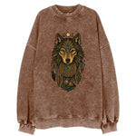 Tattoo Wolf Flash  - Vintage Sweatshirt