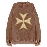 Hospitaller Cross  - Vintage Sweatshirt