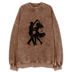 Salsa dancers spinning turn - Vintage Sweatshirt