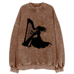 Harpist playing ethereal melody - Vintage Sweatshirt