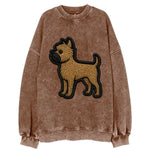 Affenpinscher - Contemporary wiry design - Vintage Sweatshirt