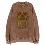 Police Badge  - Vintage Sweatshirt