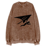 Hang glider soaring - Vintage Sweatshirt
