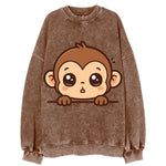 Baby Monkey  - Vintage Sweatshirt