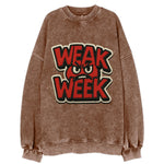 WEAK;WEEK WARRIOR Monday Blue Cap - Vintage Sweatshirt