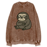 The Sloth Judging Silently - Vintage Sweatshirt