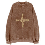 Saint Brigid's Cross  - Vintage Sweatshirt