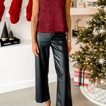 Margovil Round Neck Sequin Tank Top