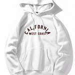 California West Coast Print Hoodie