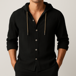 Marino Linen Hooded Shirt