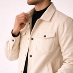 Soft Ecru Utility Jacket