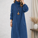 Sandra | Cozy Turtleneck Midi Dress