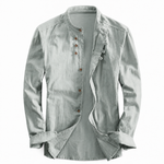 Kyoto - Men's Ultra Comfortable Band Collar Shirt