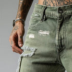 Men's Vintage Denim Brushed Shorts