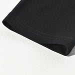 Men's Pu Leather Stitching Zip-up Round Neck Long-sleeved T-shirt