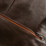 Men's Vintage Zipper PU Leather Jacket