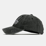 Skull Embroidery Pattern Vintage Distressed Washable Baseball Cap