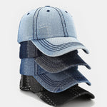 Patch Denim Washed Baseball Cap