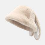 Plush Bucket Hat With Rabbit Ear Design