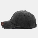 Vintage Letter M Embroidered Washed Distressed Baseball Cap