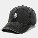 Classic Ghost Embroidered Washed Baseball Cap