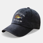 Fun Fishing Embroidery Baseball Cap