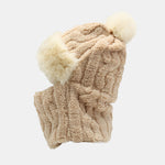 Winter Warm Thickened Full Coverage Fleece-Lined Balaclava Hat With Ear Flap Face Mask