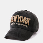 New York Embroidery Cotton Baseball Cap