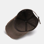 Slogan Embroidery Washed Baseball Cap