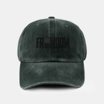 American Freedom Print Washed Baseball Cap