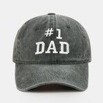 Dad Embroidered Washed Cotton Baseball Cap